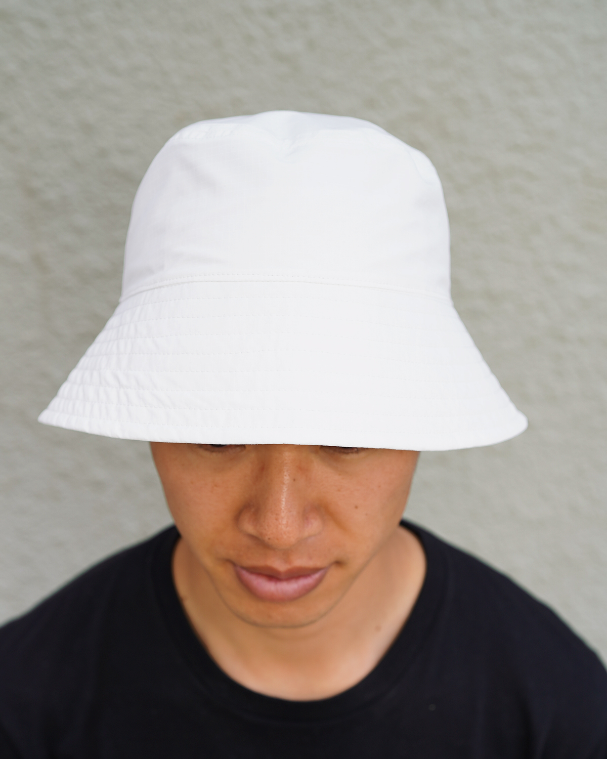 DICROS RIPSTOP DOWN BRIM HAT - White｜COMESANDGOES