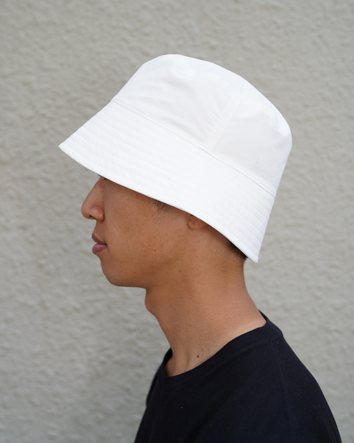 DICROS RIPSTOP DOWN BRIM HAT - White｜COMESANDGOES