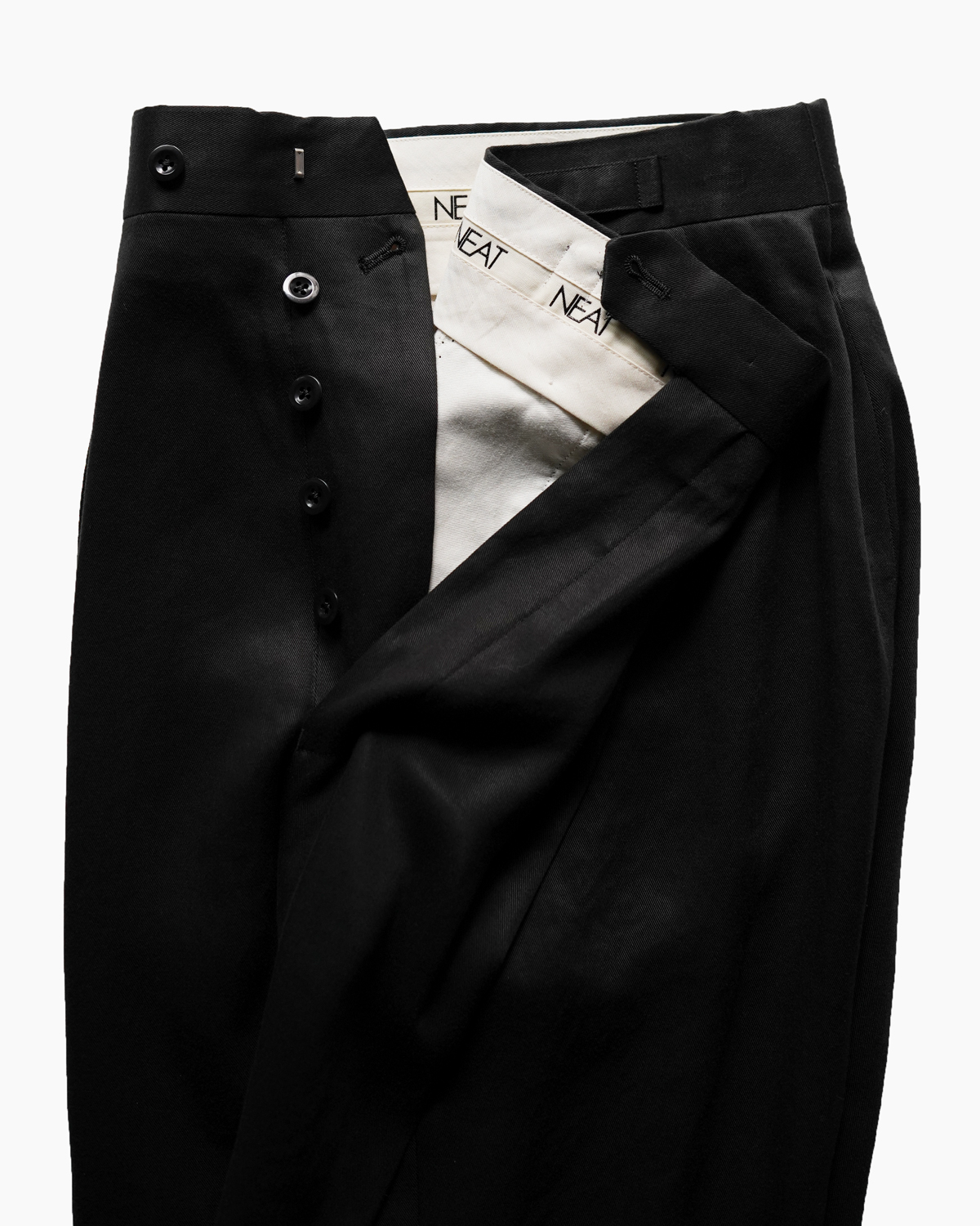 LYOCELL CHINO｜WIDE TYPE Ⅱ - Black｜NEAT