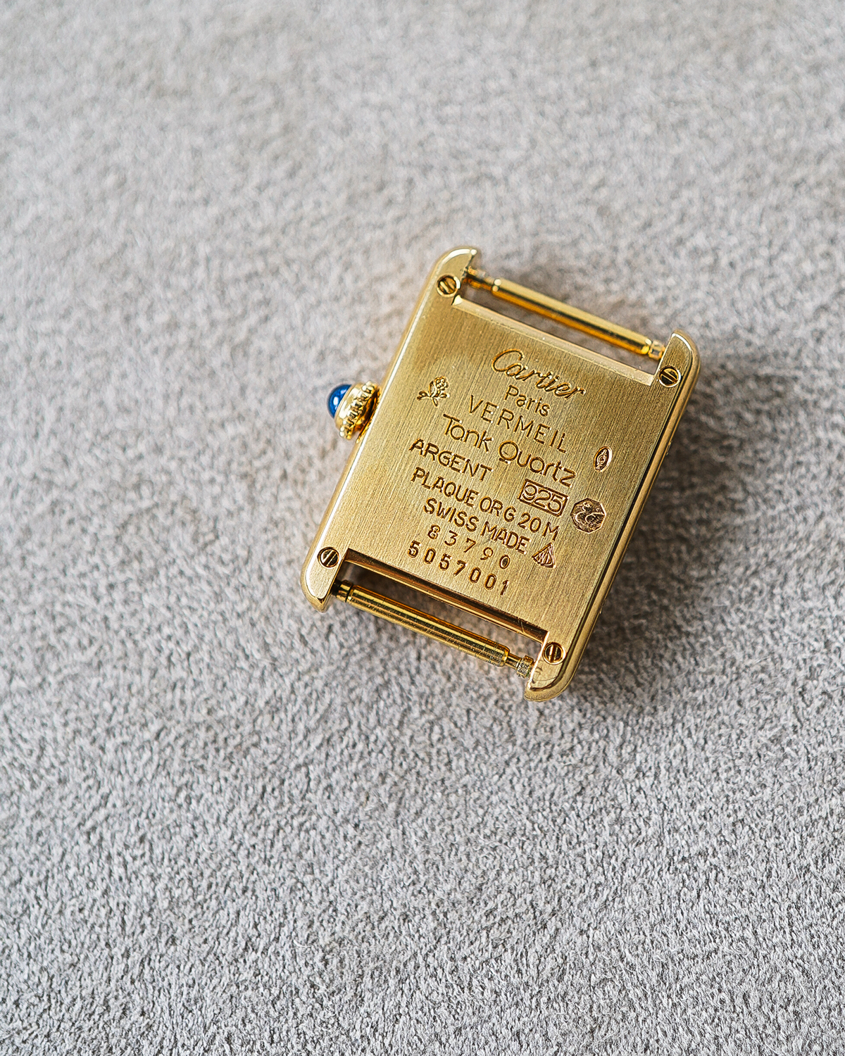 SOLD OUT｜Cartier｜must de Cartier TANK SM｜OPARAN - 90's + CES LIMONTA BAND 15mm ORN/GD｜Cartier (Vintage Watch)