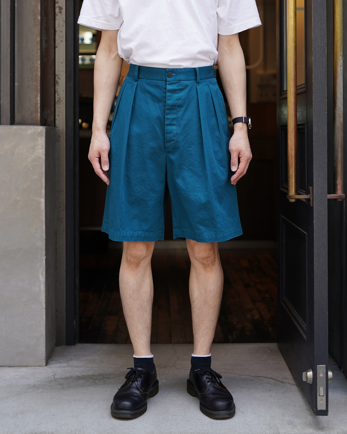 NEAT Chino Shorts – Blue Green｜NEAT