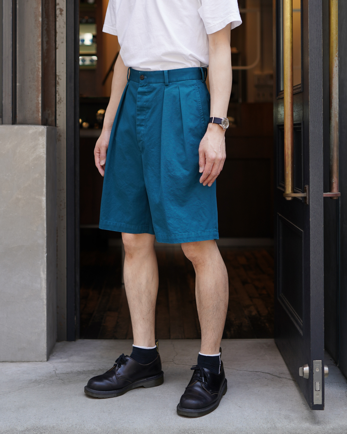 NEAT Chino Shorts - Blue Green｜NEAT