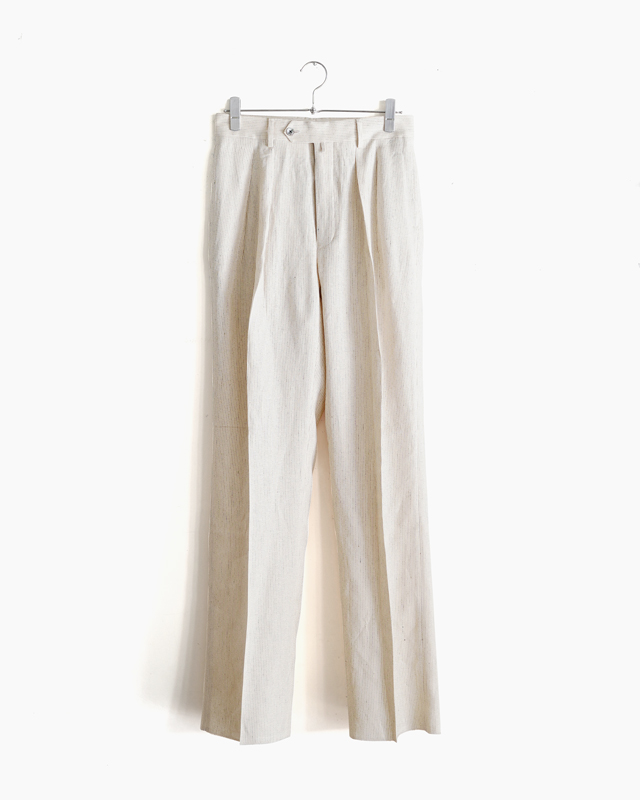 SICILIAN LINEN STRIPE｜WIDE TYPE Ⅰ – Beige｜NEAT