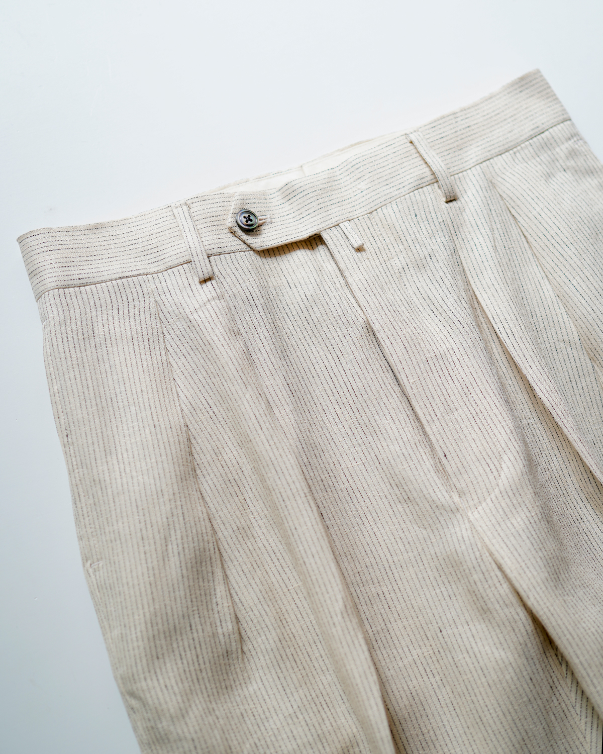 SICILIAN LINEN STRIPE｜WIDE TYPE Ⅰ - Beige｜NEAT