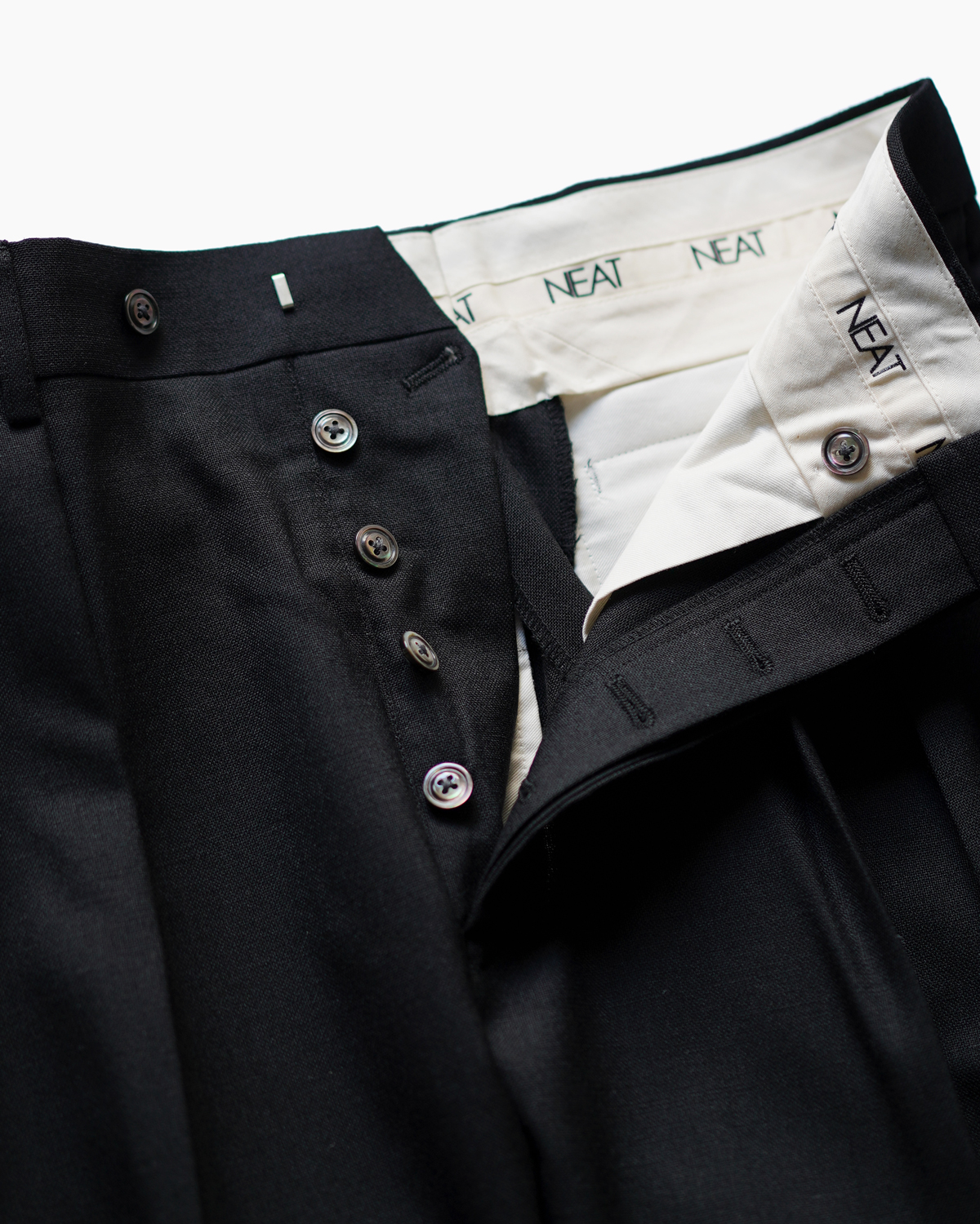 SCOTCH CHEVIOT｜WIDE TYPE Ⅰ - Black｜NEAT