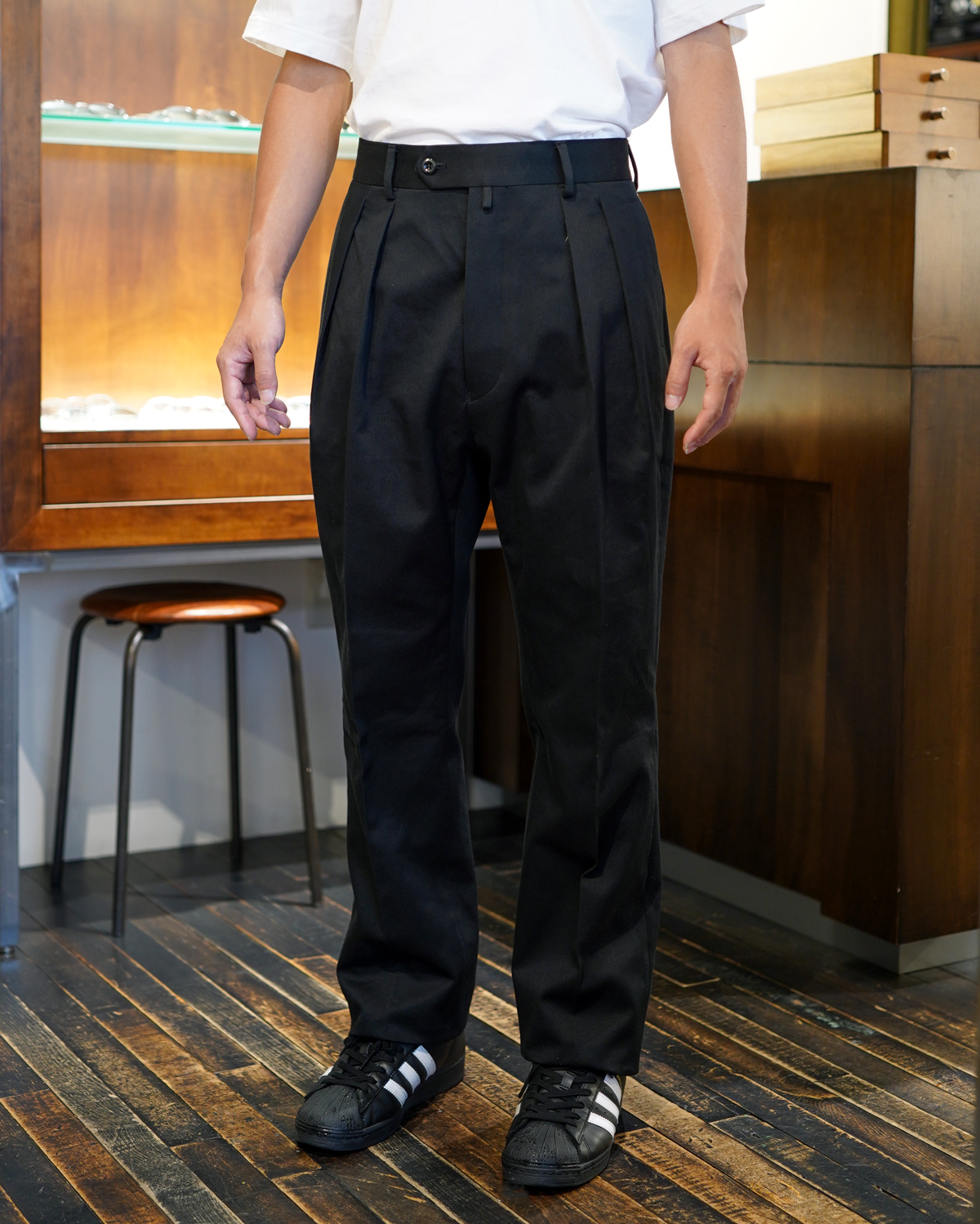 SUSTAINABLE DRILL TWILL COTTON｜STANDARD TYPE Ⅰ - Black｜NEAT