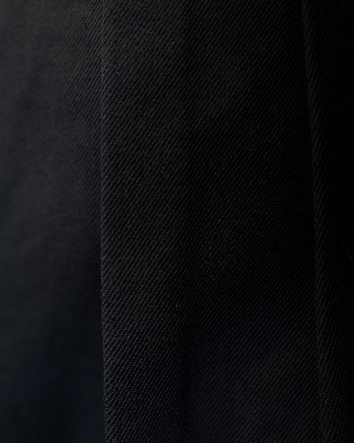 SUSTAINABLE DRILL TWILL COTTON｜WIDE TYPE Ⅰ - Black｜NEAT