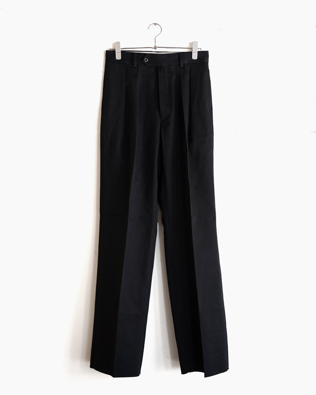 SUSTAINABLE DRILL TWILL COTTON｜WIDE TYPE Ⅰ – Black｜NEAT
