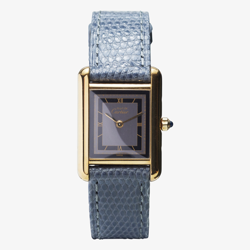 Cartier｜must de Cartier TANK SM｜GREY×BLACK – 90’s｜Cartier (Vintage Watch)