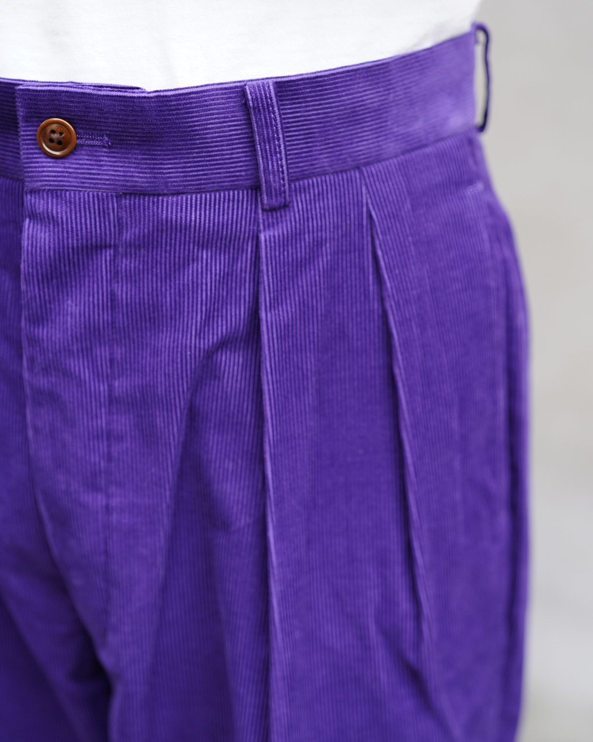 PONTOGLIO CORDUROY｜NEAT Chino - Purple｜NEAT