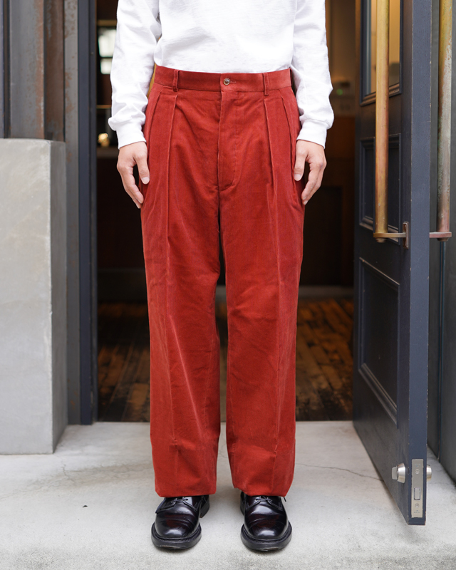 PONTOGLIO CORDUROY｜NEAT Chino – Terracotta｜NEAT