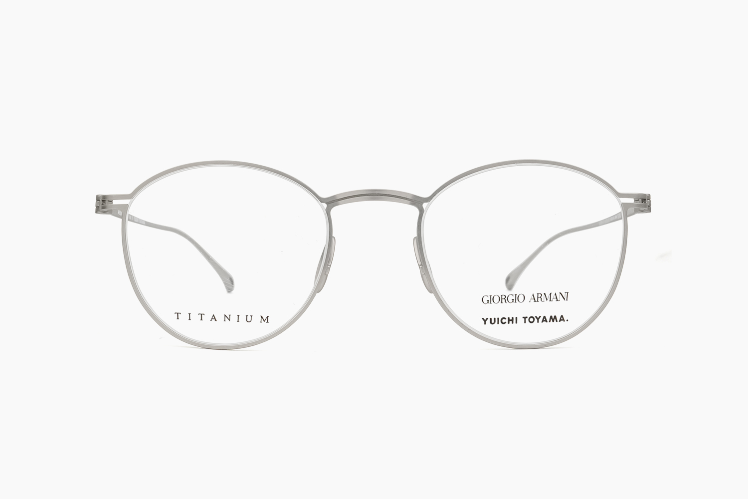 GIORGIO ARMANI YUICHI TOYAMA. ジョルジオ アルマーニ ユウイチトヤマ AR 5136T - MATT SILVER ボストン 眼鏡 Glasses 東京 日本 TOKYO Japan 通販 Continuer