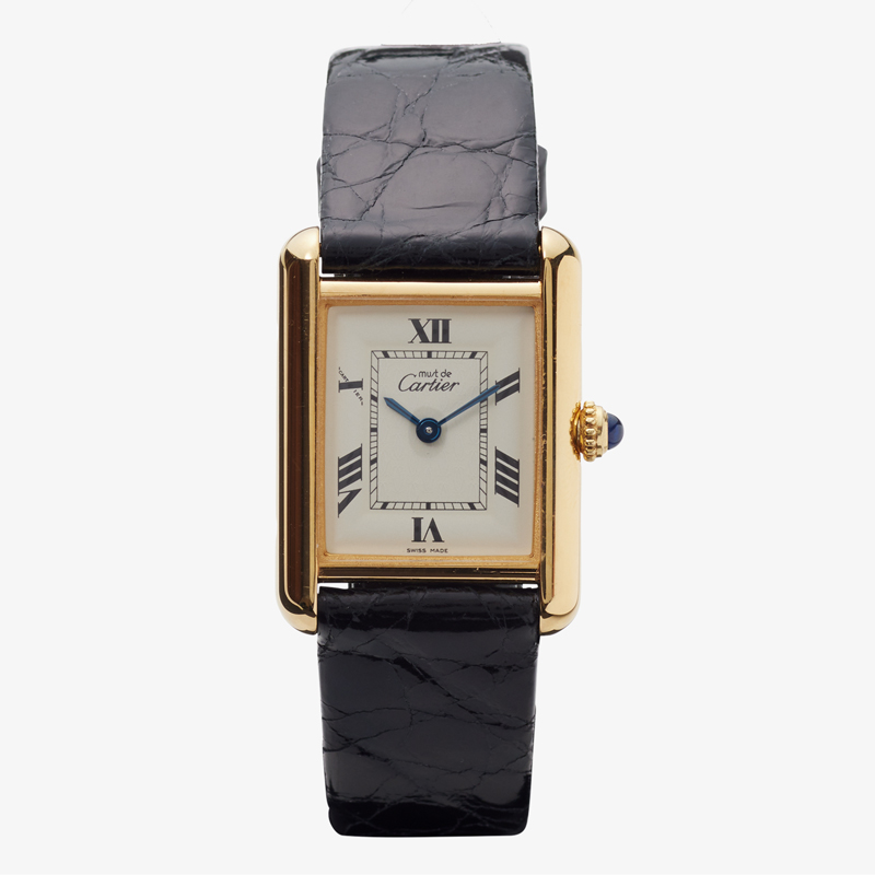 Cartier｜must de Cartier TANK MM｜Six Point Roman Dial｜White – 90’s｜Cartier (Vintage Watch)