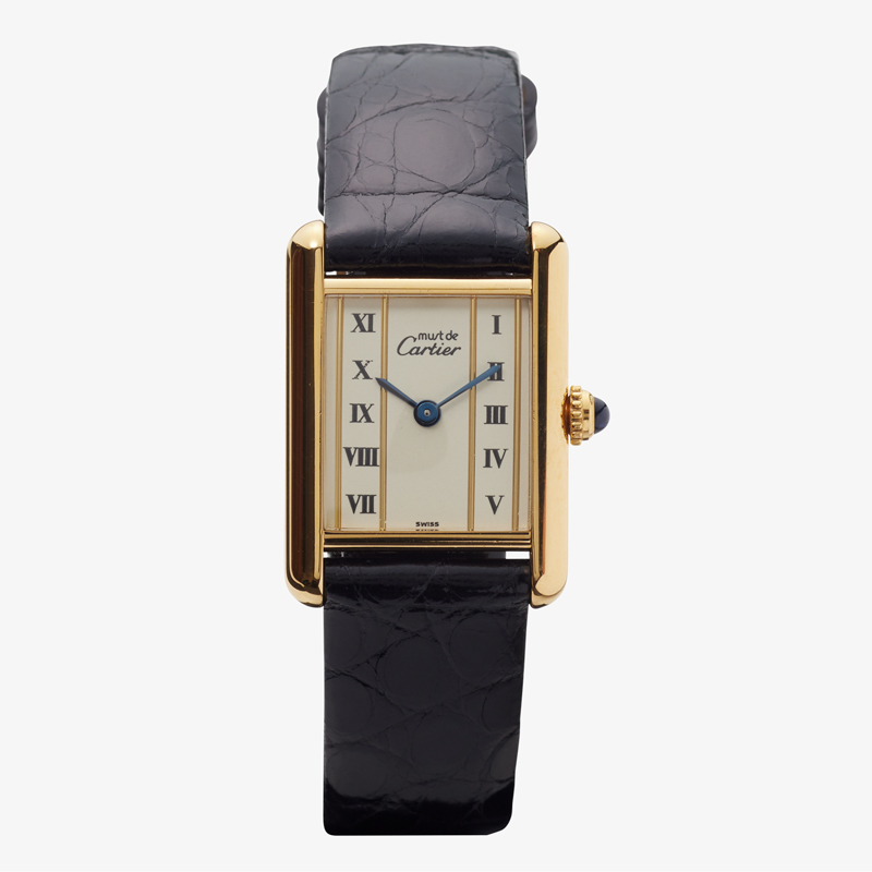 Cartier｜must de Cartier TANK SM｜Straight Roman Dial – 90’s｜Cartier (Vintage Watch)