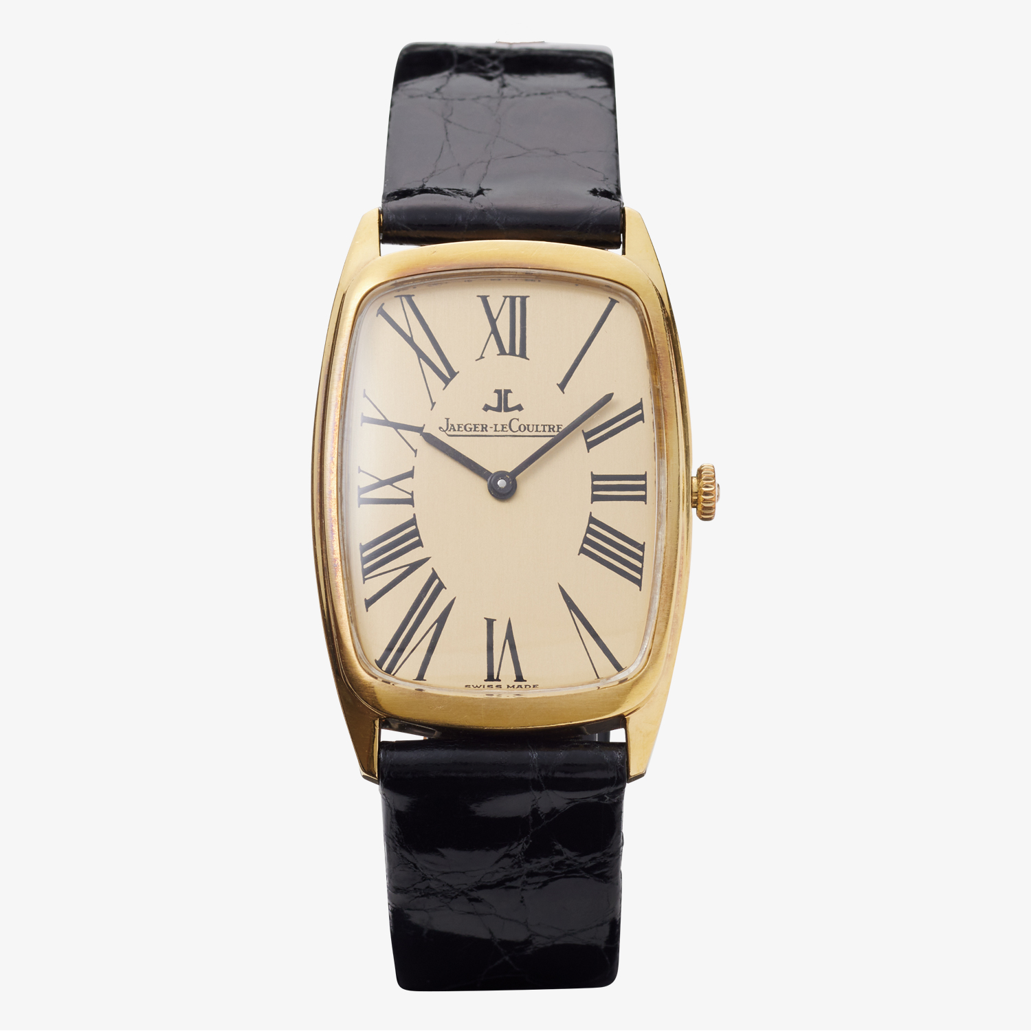 JAEGER-LECOULTRE｜TONNEAU｜ROMAN DIAL｜18KYG – 70’s｜JAEGER-LECOULTRE (Vintage Watch)