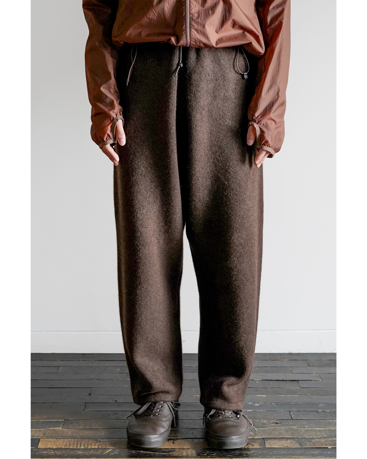 Innocent YAK Circular Knitting Pants - Brown｜walenode