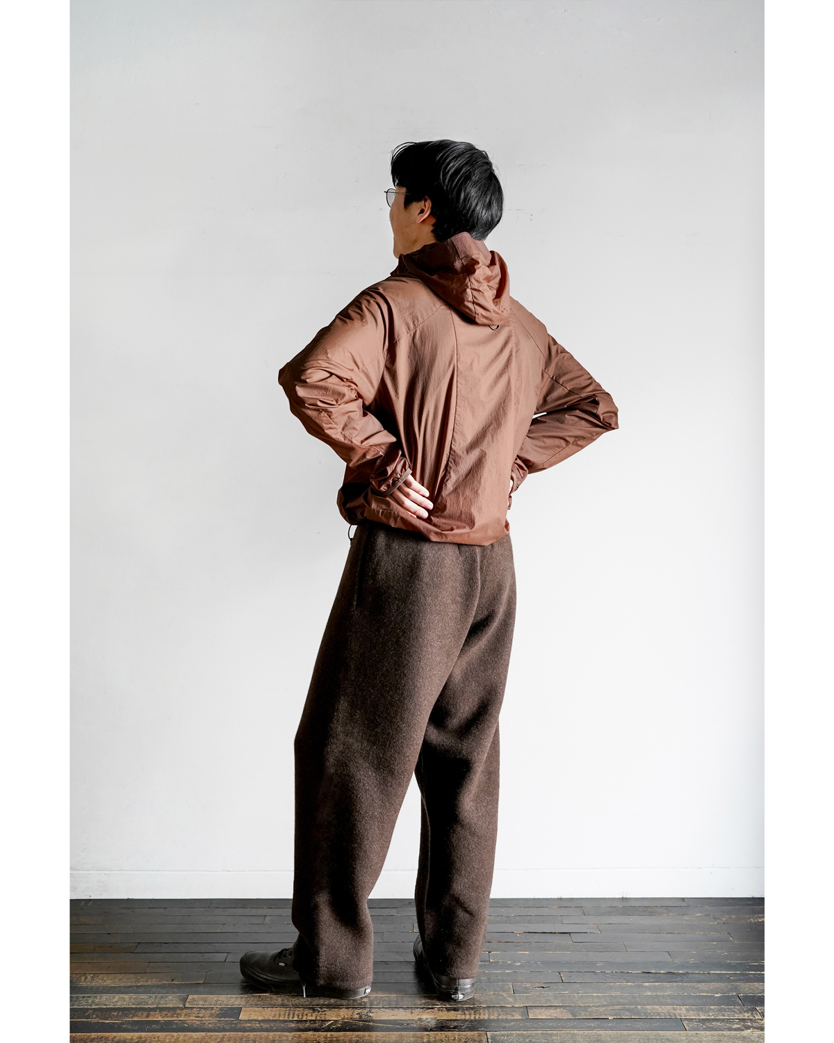 Innocent YAK Circular Knitting Pants - Brown｜walenode