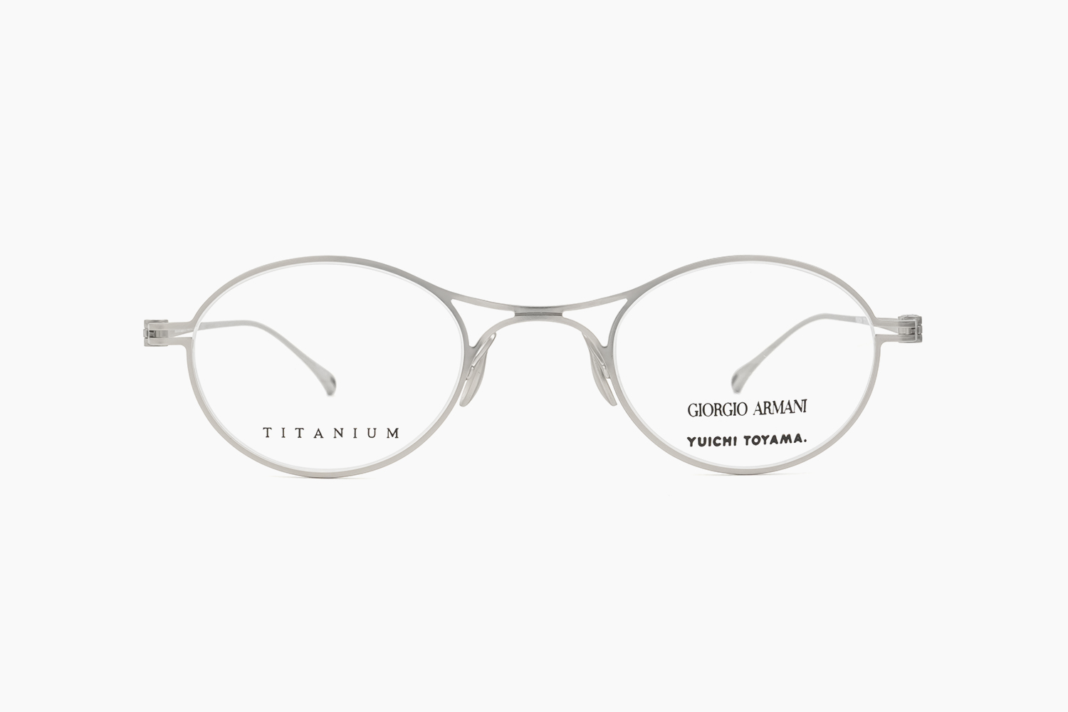 GIORGIO ARMANI YUICHI TOYAMA. ジョルジオ アルマーニ ユウイチトヤマ AR 5135T - MATT SILVER X Bridge エックスブリッジ 眼鏡 Glasses 東京 日本 TOKYO Japan 通販 Continuer