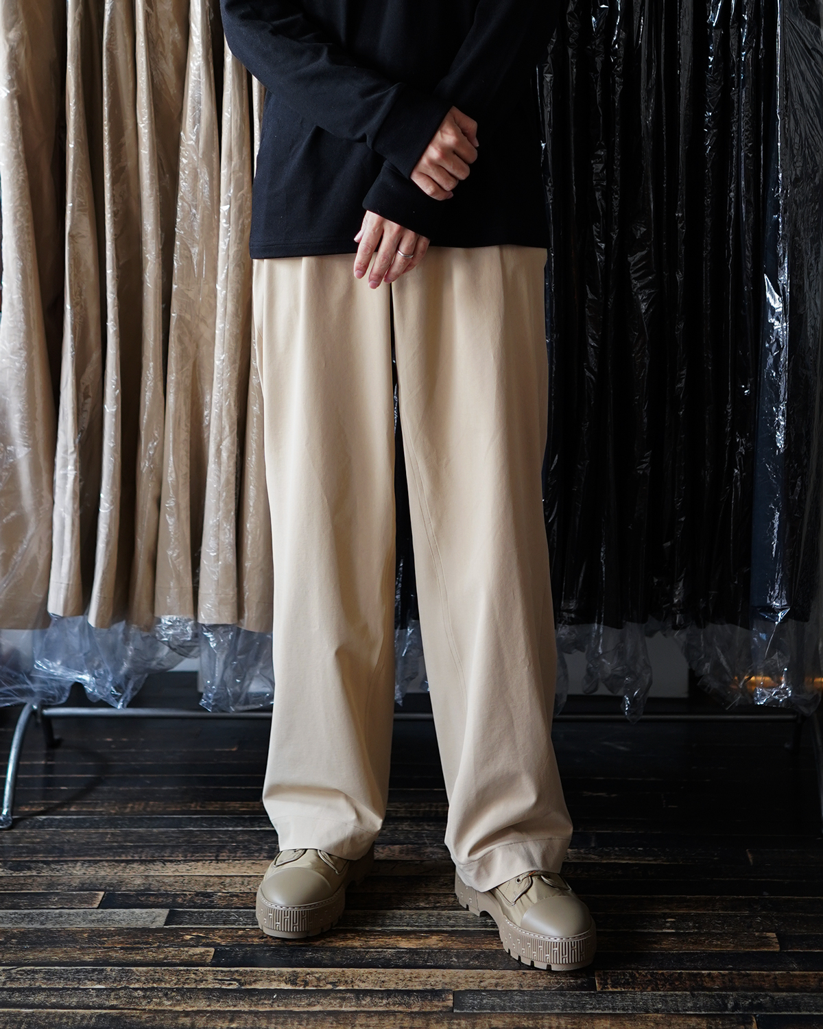 CES OUR USUALLY TROUSERS - Beige｜CES