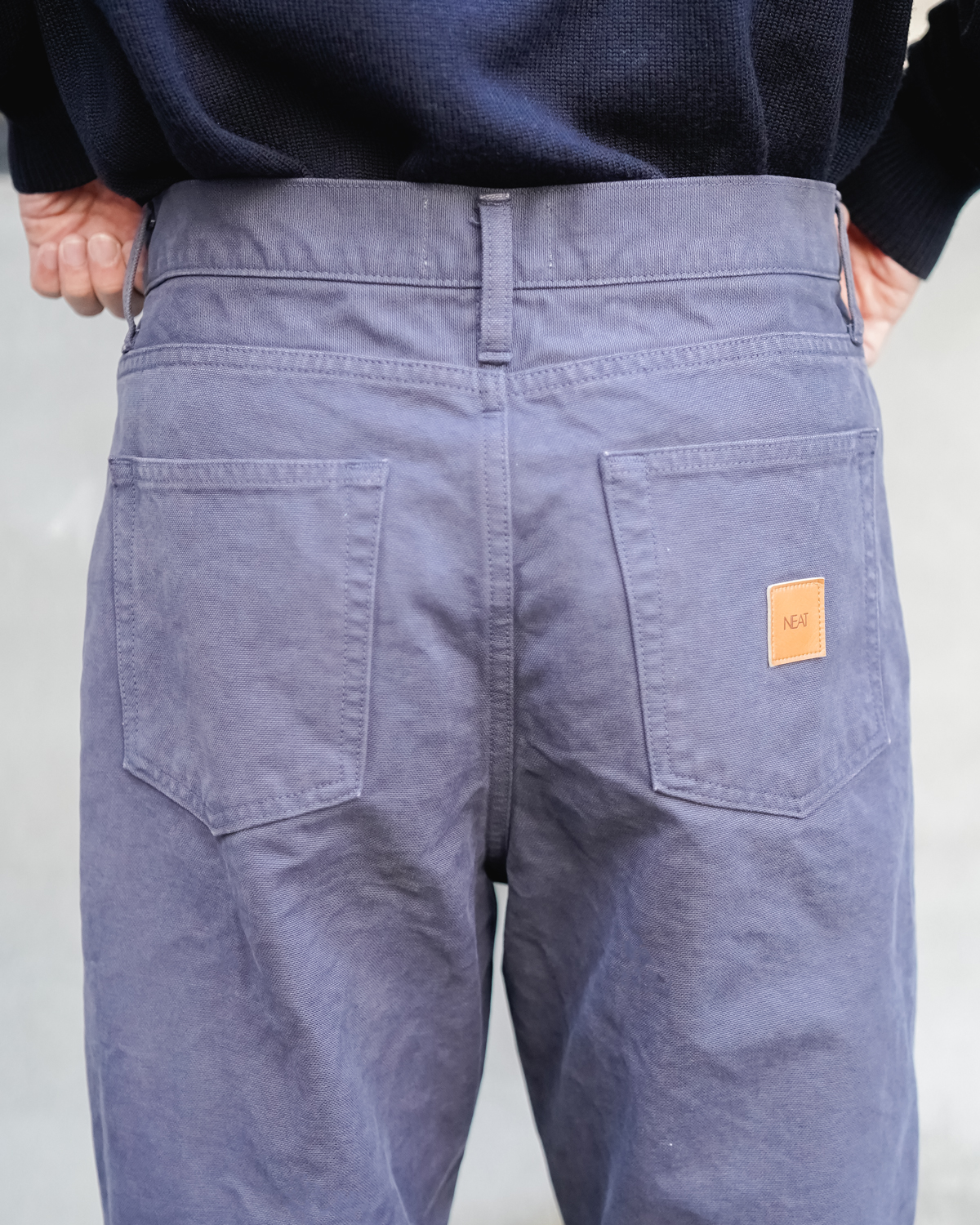 COLOR COTTON DUCK PANTS - Black｜NEAT