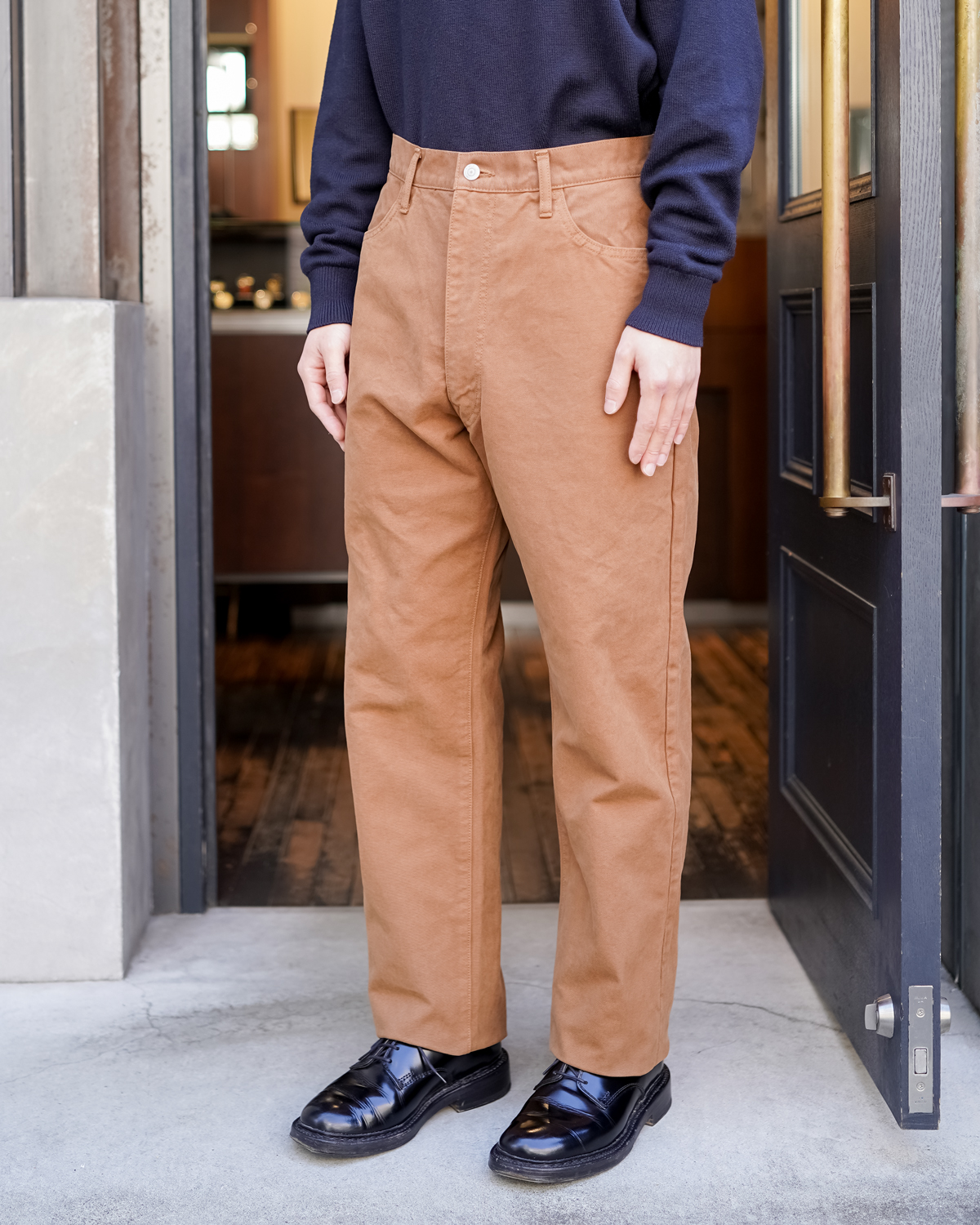 COLOR COTTON DUCK PANTS - Brown｜NEAT