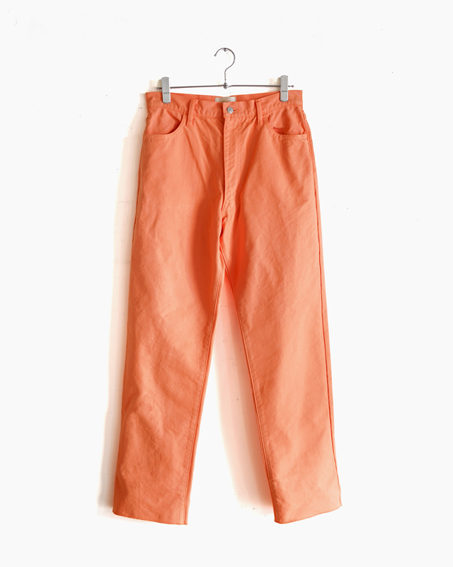 COLOR COTTON DUCK PANTS – Orange｜NEAT