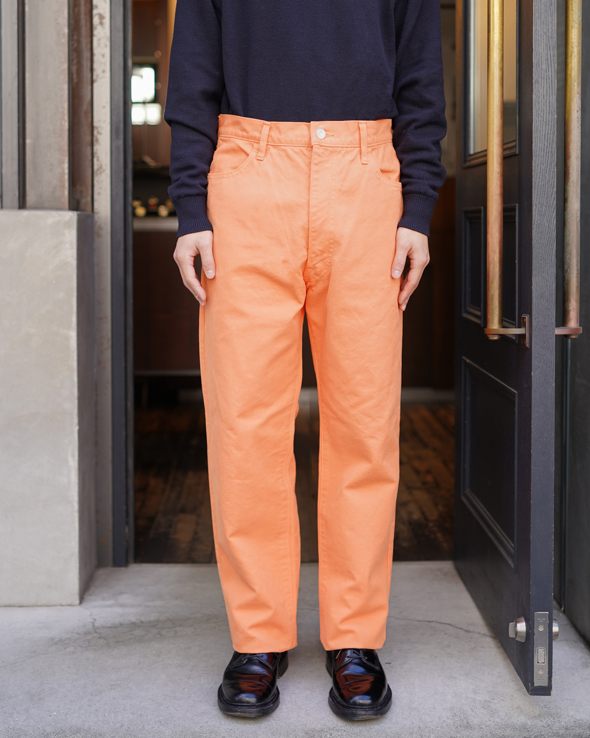 NEAT｜COLOR COTTON DUCK PANTS - Orange｜PRODUCT｜Continuer
