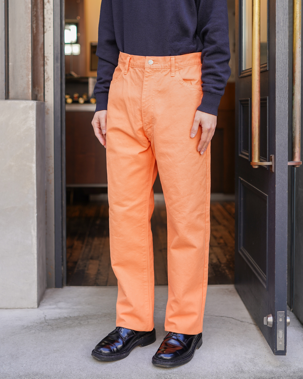 COLOR COTTON DUCK PANTS - Orange｜NEAT