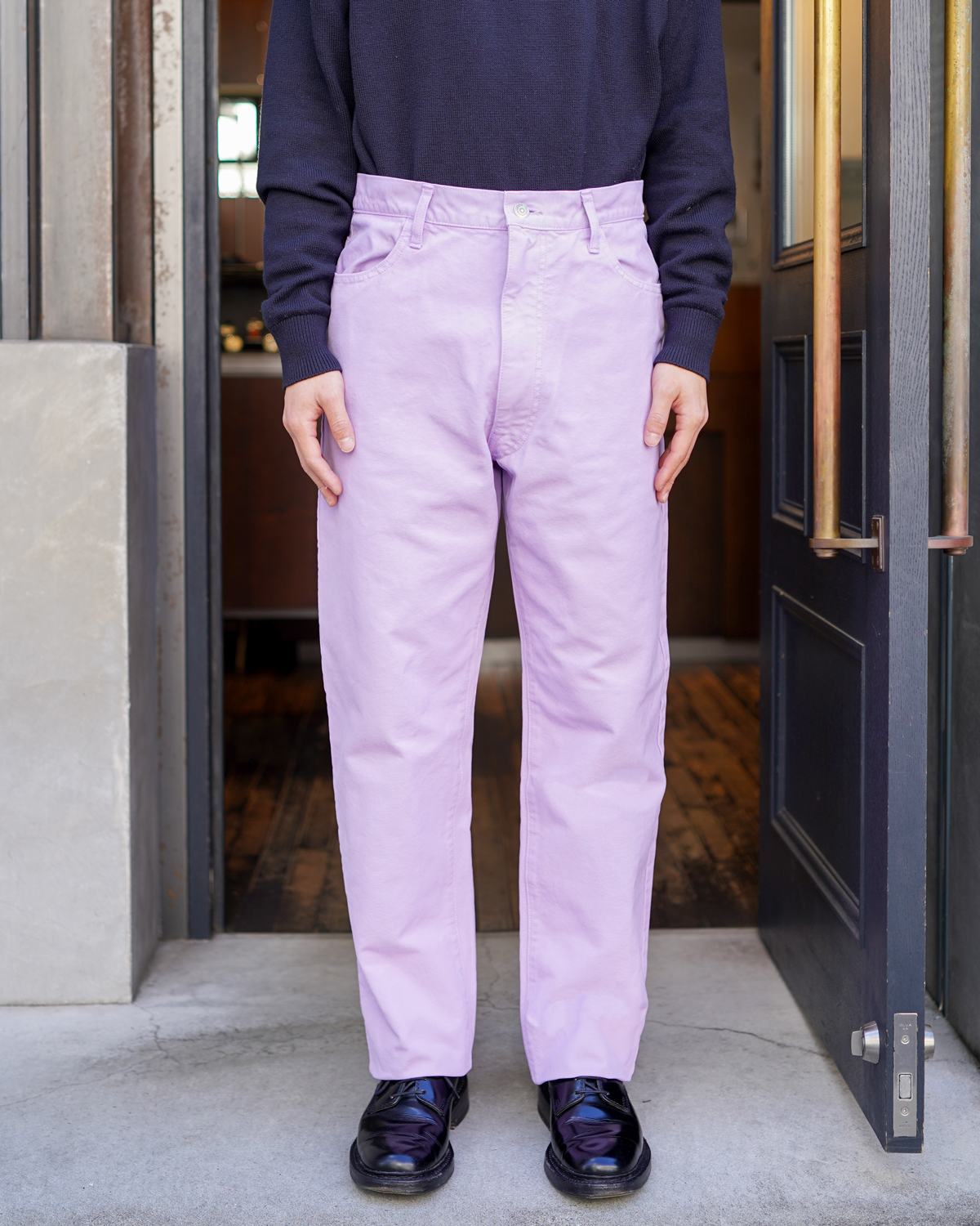 COLOR COTTON DUCK PANTS - Purple｜NEAT