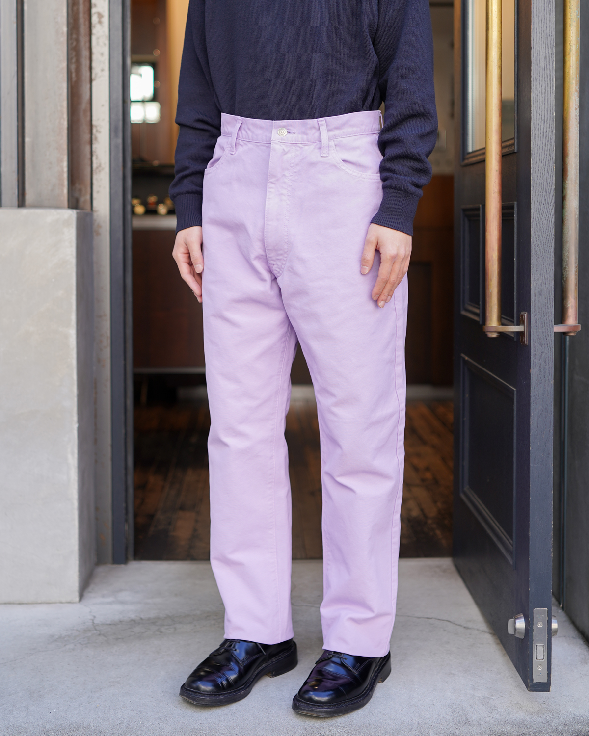 COLOR COTTON DUCK PANTS - Purple｜NEAT