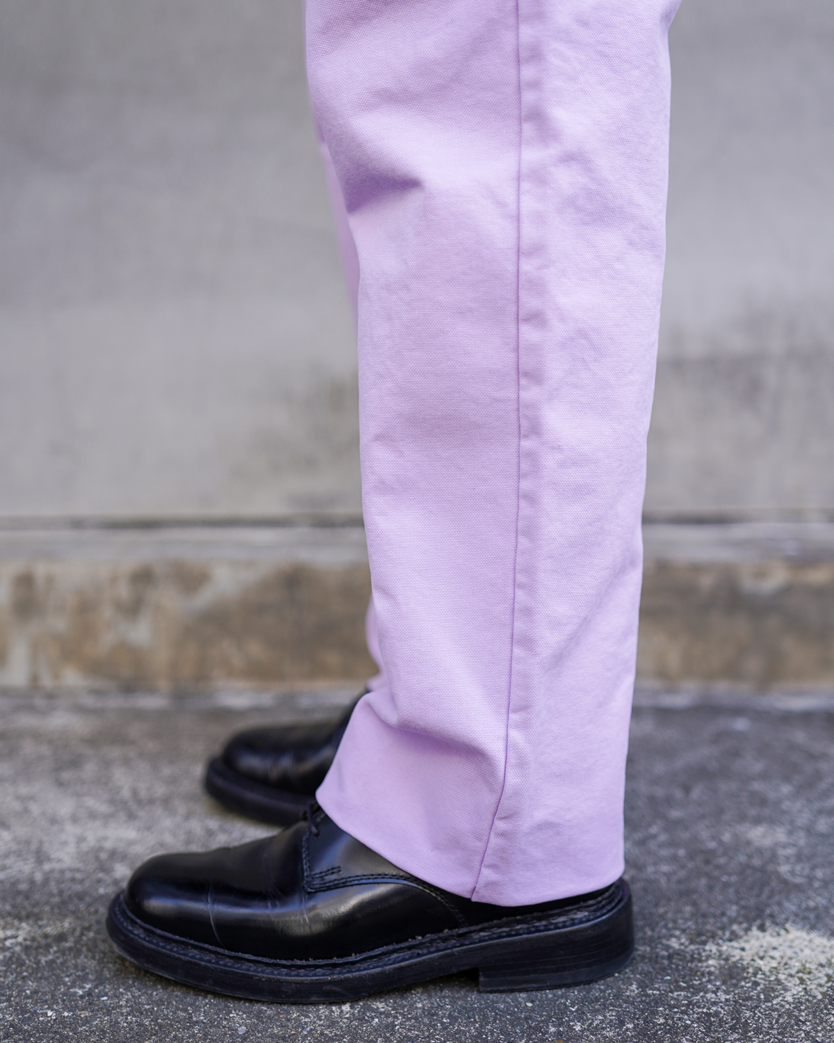 COLOR COTTON DUCK PANTS - Purple｜NEAT