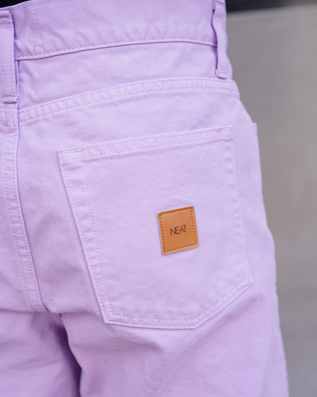 COLOR COTTON DUCK PANTS - Purple｜NEAT