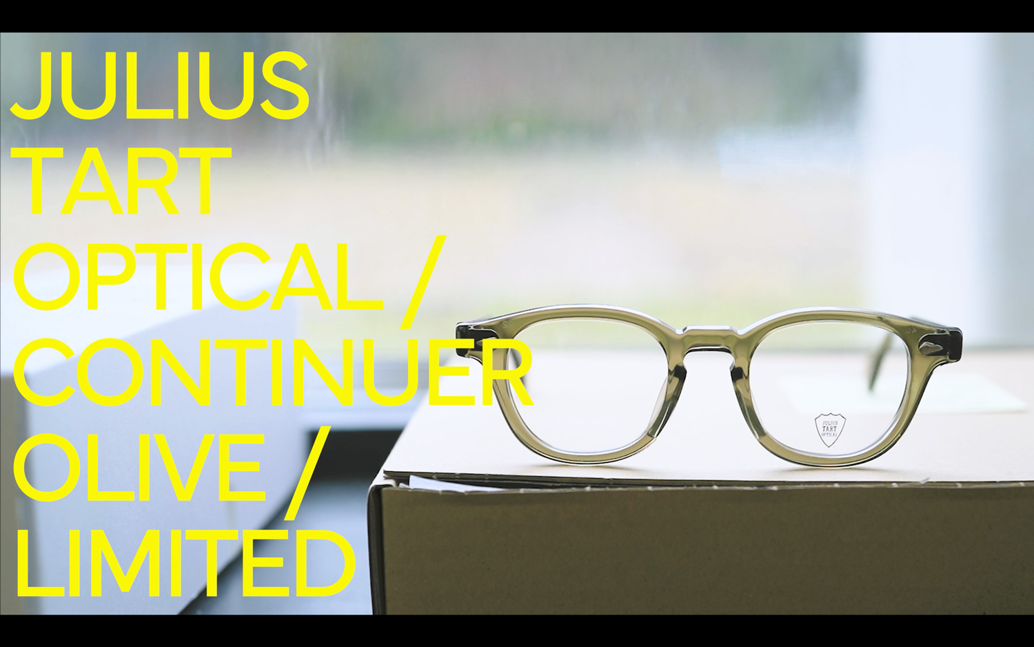 JULIUS TART OPTICAL × Continuer｜AR 48 - OLIVE / LIMITED｜JULIUS TART OPTICAL