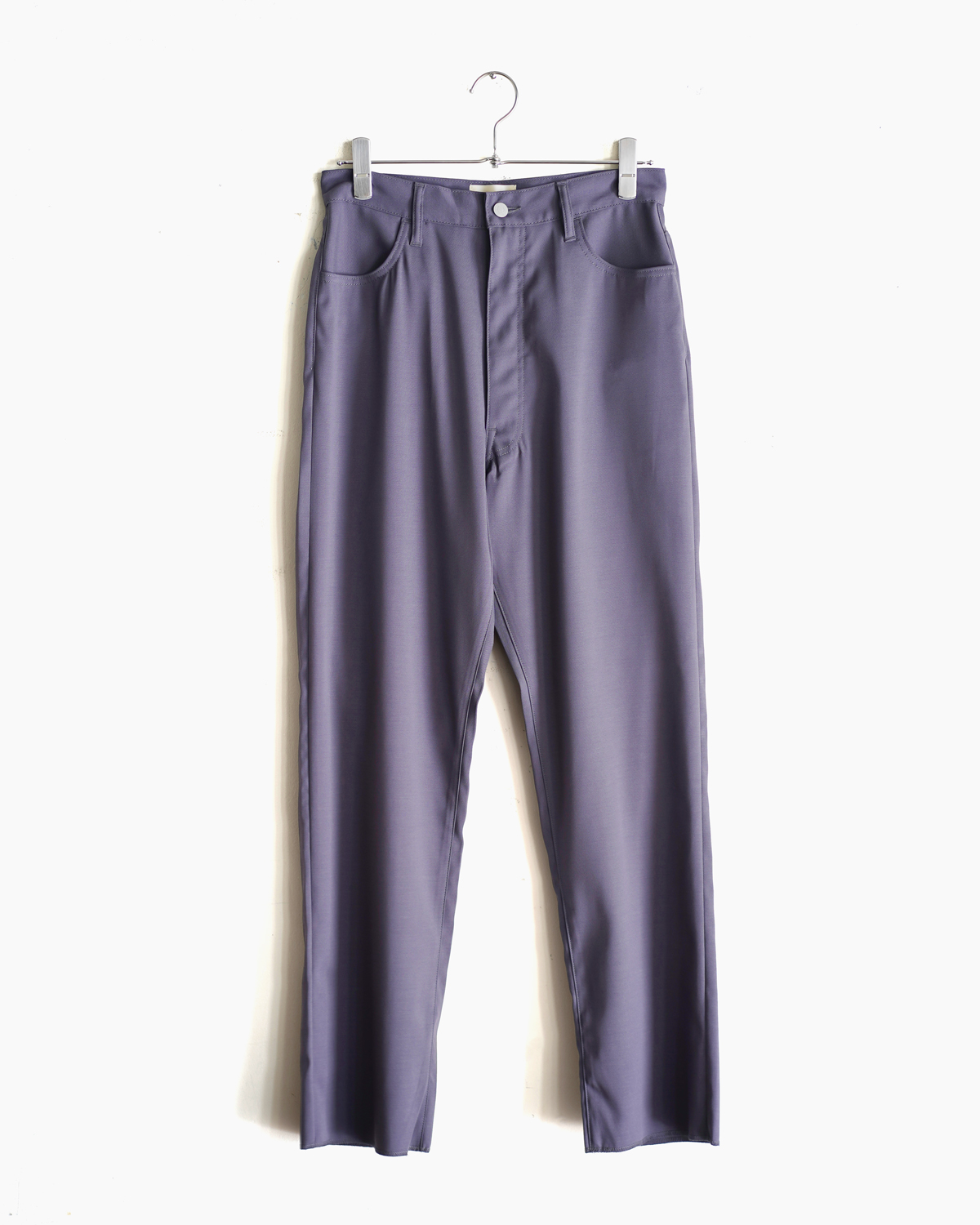 COLOR POLY VISCOSE PANTS - Gray｜NEAT