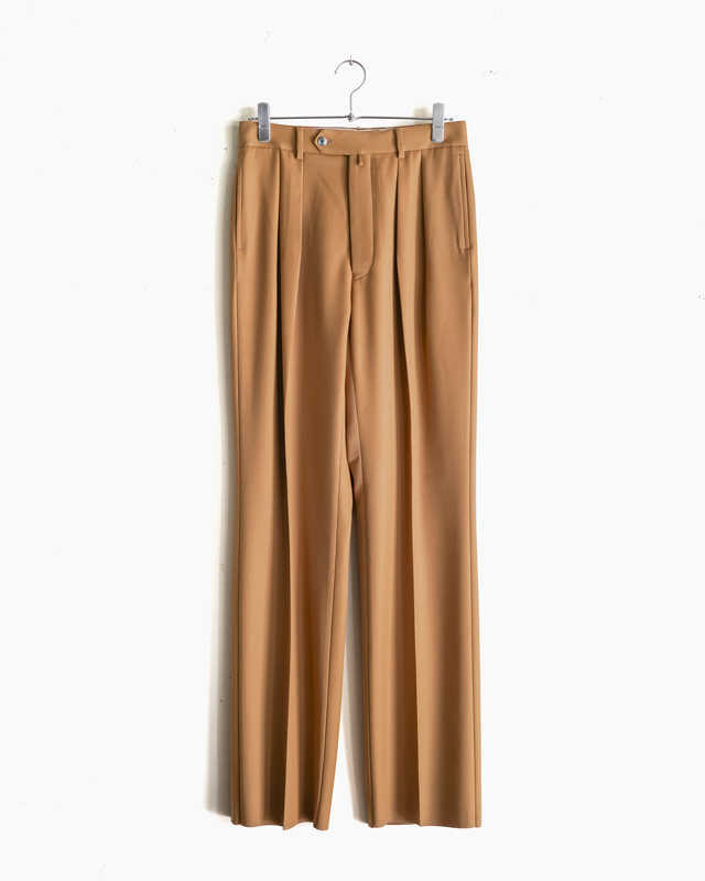 Back Satin Gabardine｜WIDE TYPE Ⅰ – Camel｜NEAT