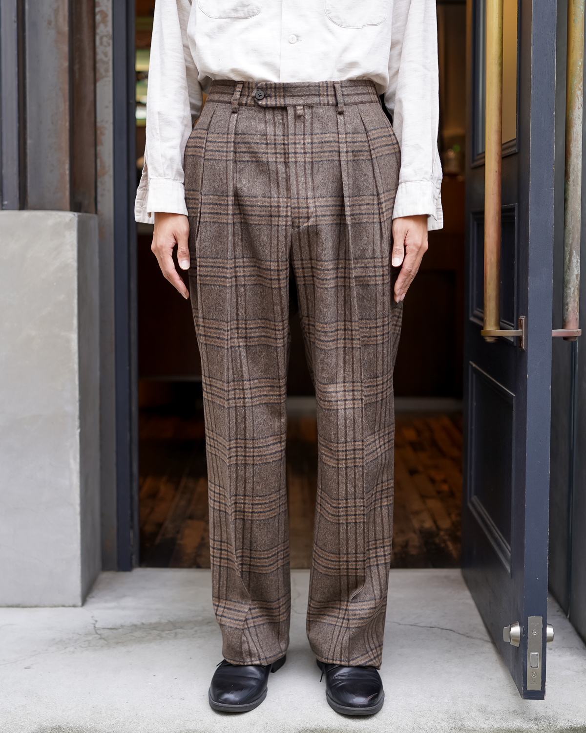 NEAT｜WOOL GABARDINE｜WIDE - Dark Brown｜PRODUCT｜Continuer  Inc.｜メガネ・サングラス｜Select Shop