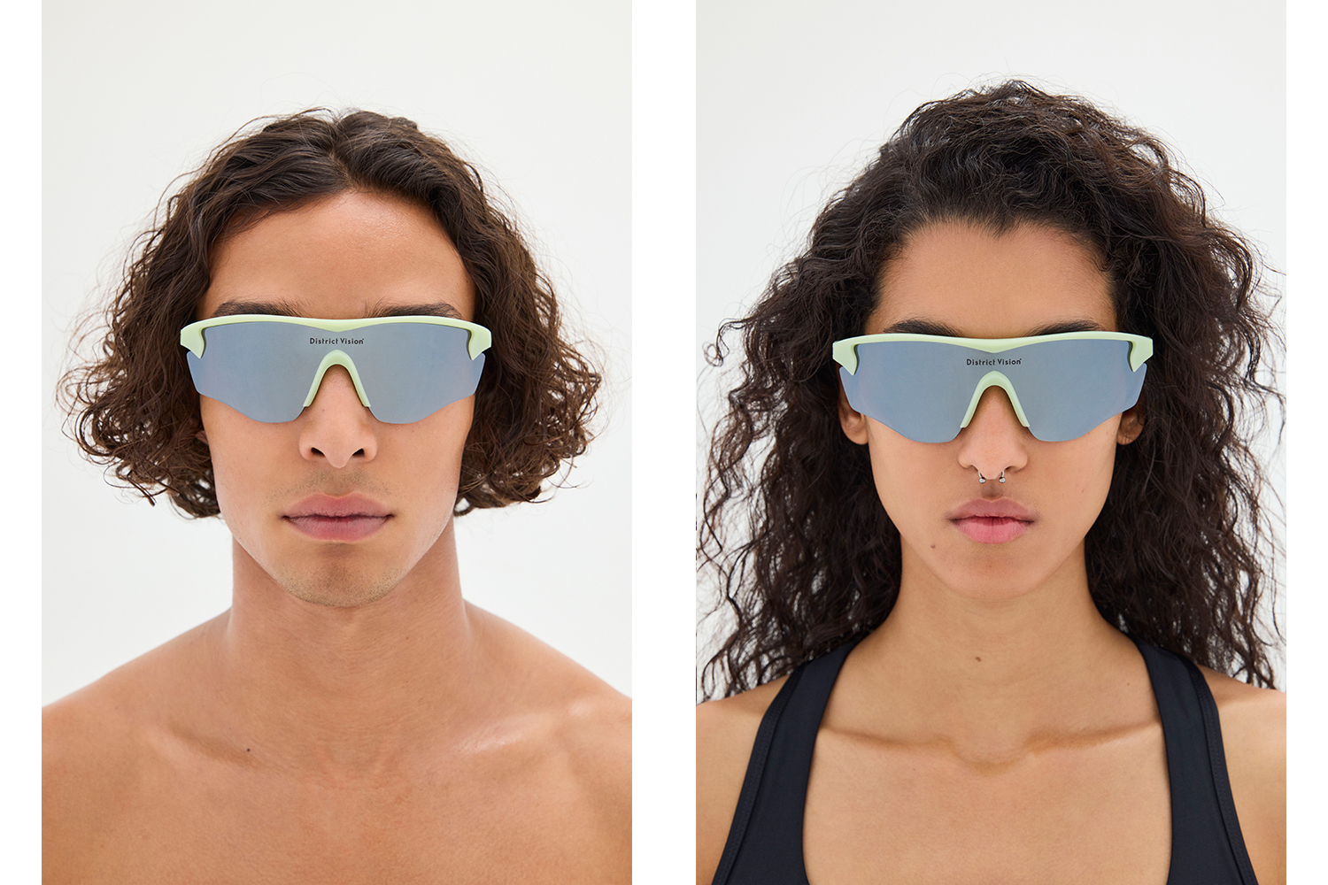Junya Racer - Pistachio / D+ Silver Flash Mirror｜District Vision