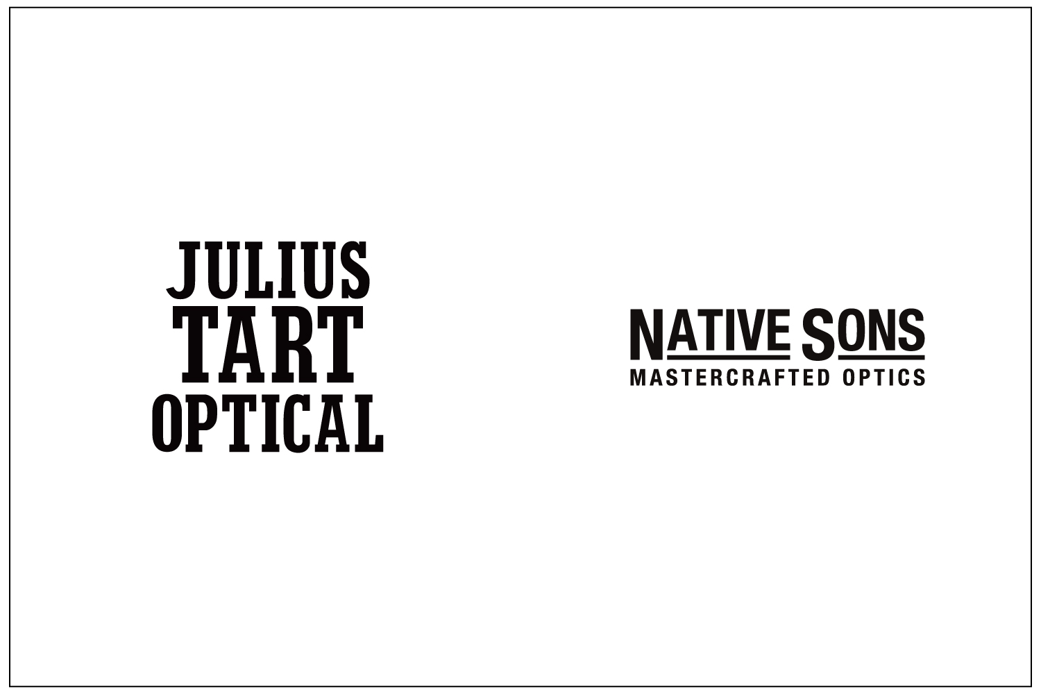 JULIUS TART OPTICAL, NATIVE SONS｜価格改定のお知らせ