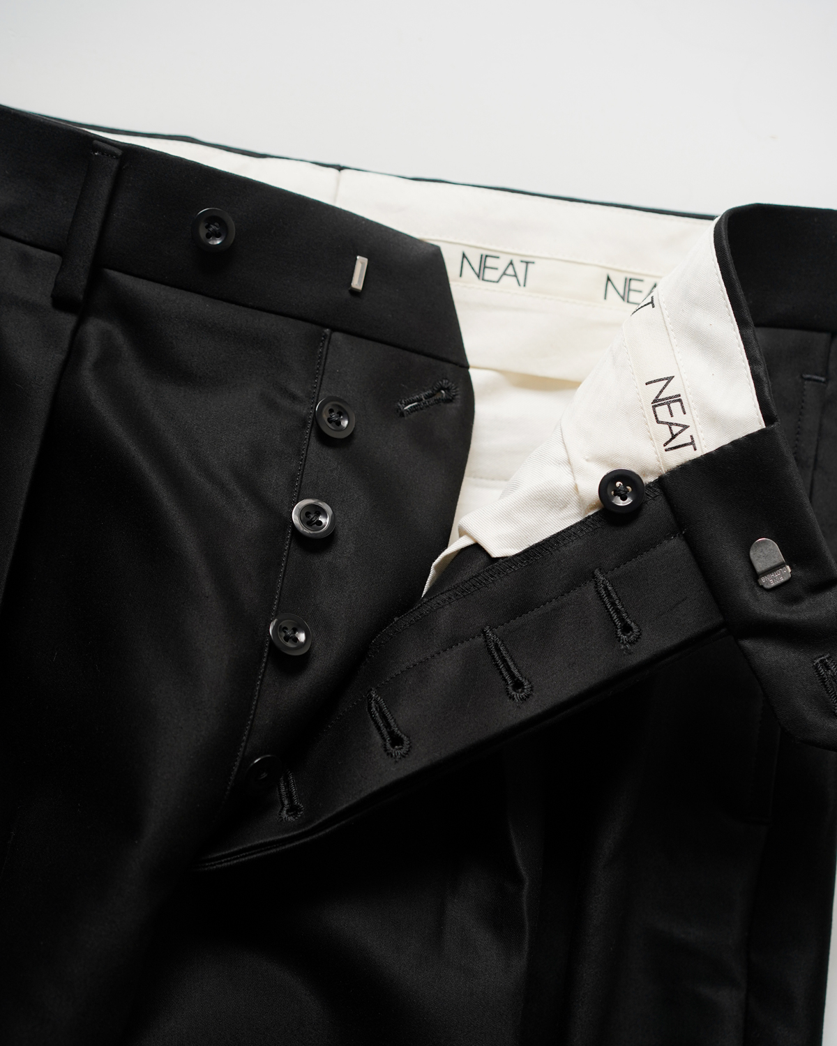 Giza Cotton Moleskin｜WIDE - Black｜NEAT