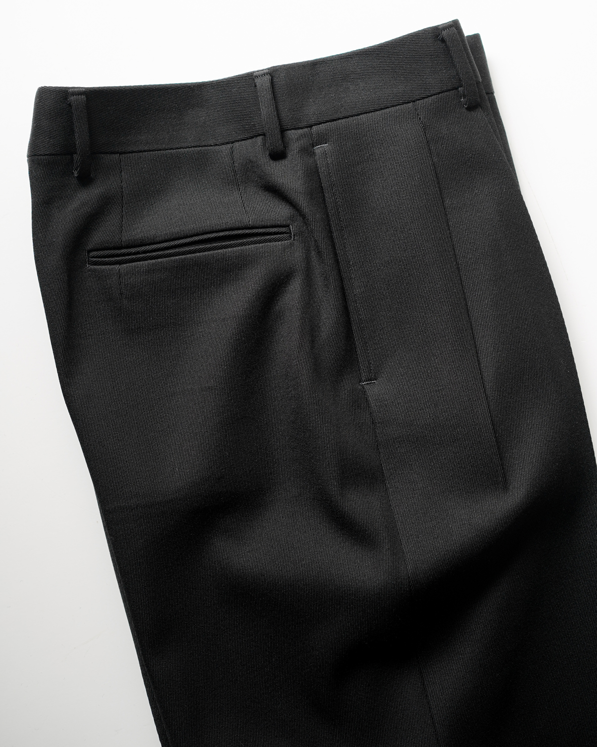 Wool Tricotine｜WIDE - Black｜NEAT