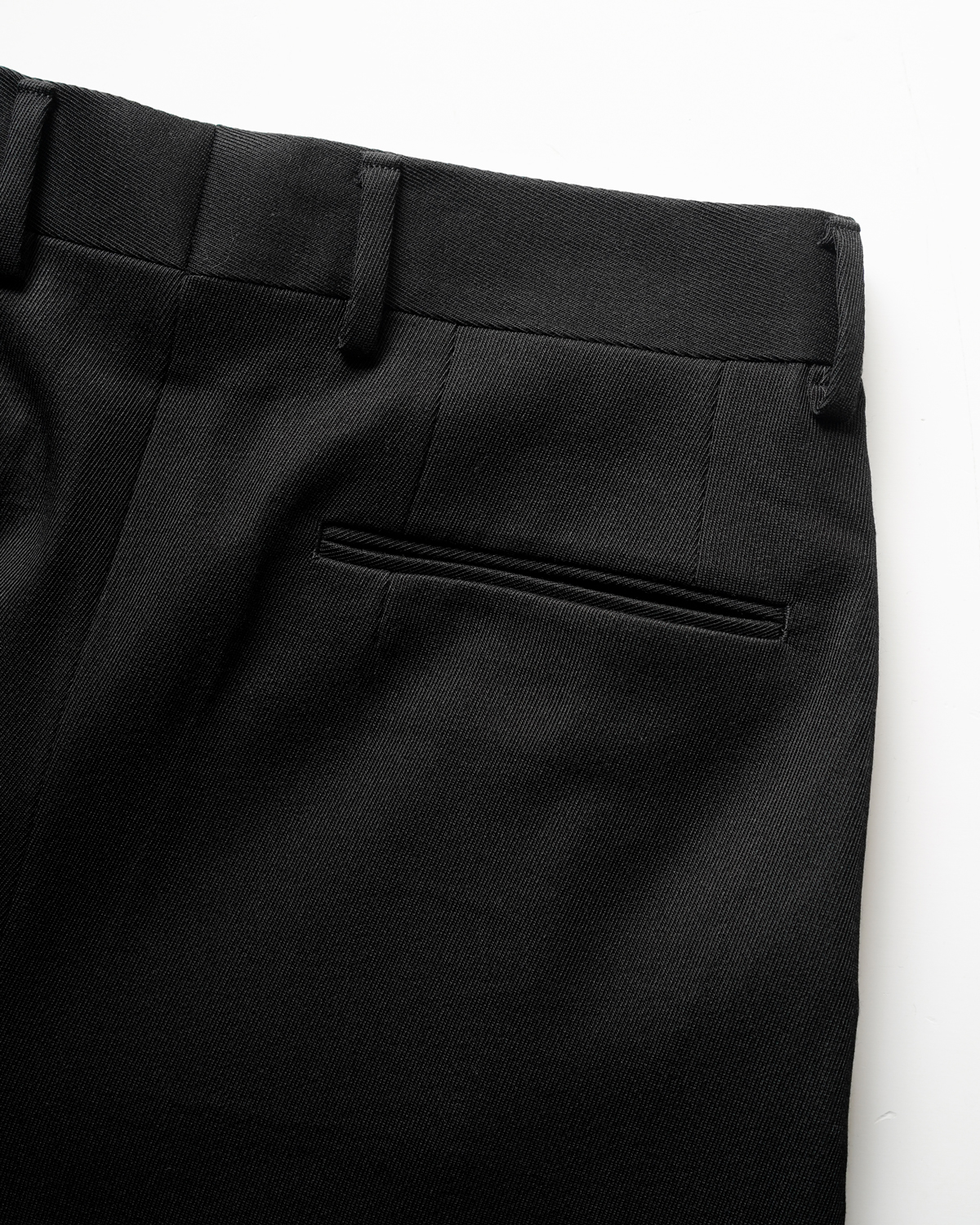 Wool Tricotine｜WIDE - Black｜NEAT