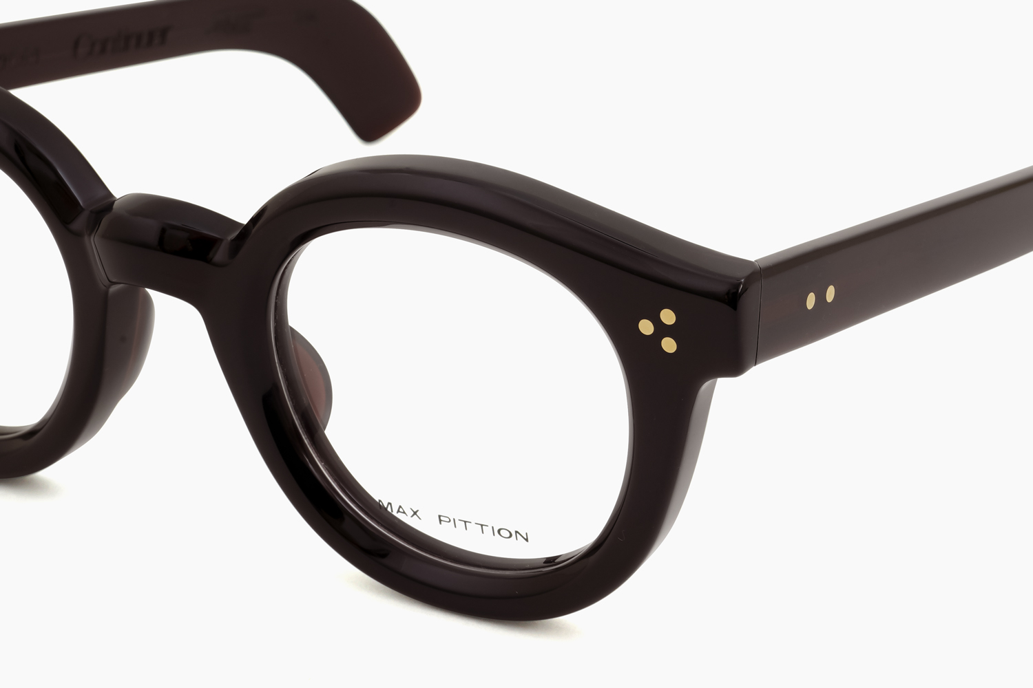 MAXPITTION_(マックスピティオン)_MAESTRO_DEEP BROWN Exclusive_メガネ_ディテール