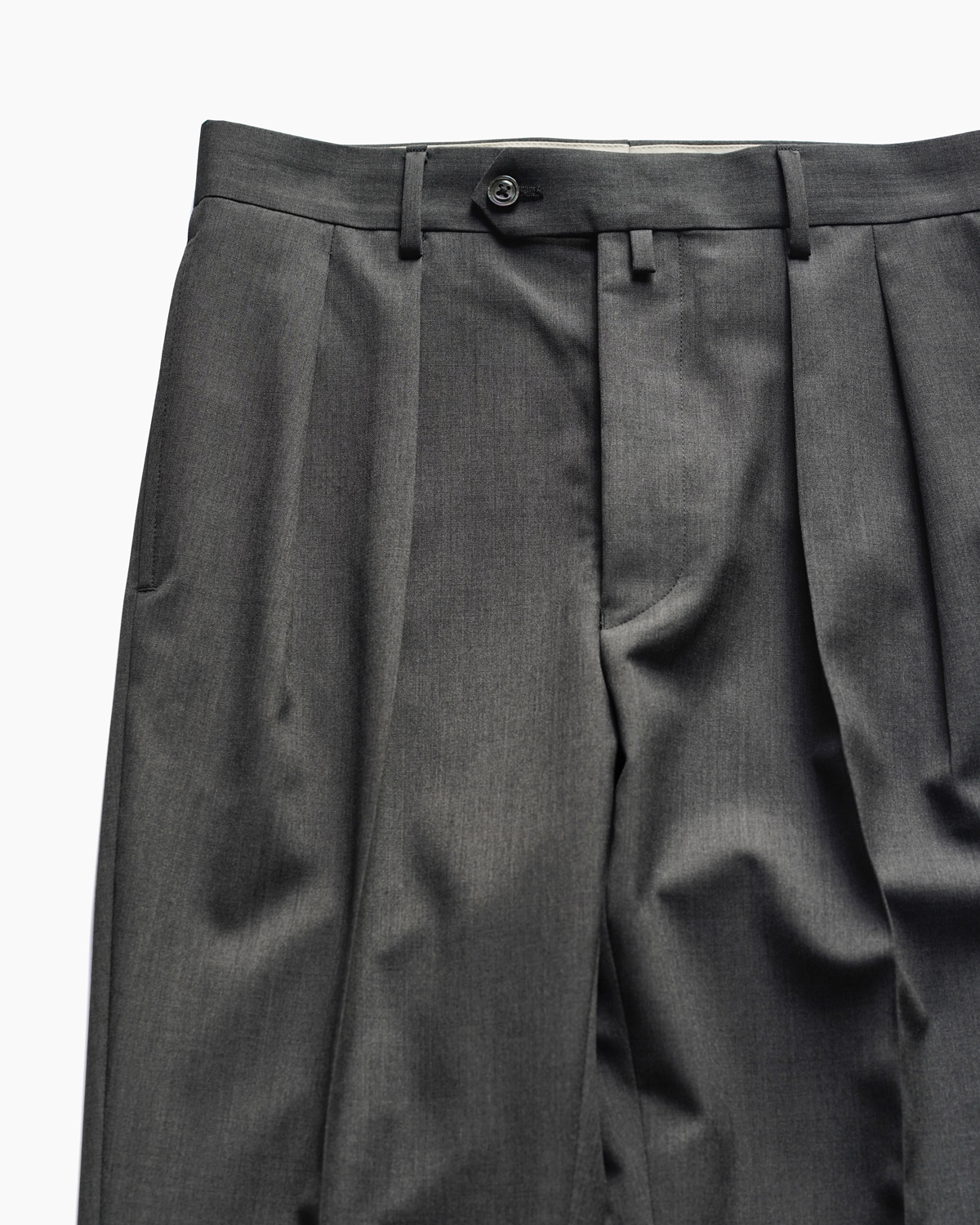 Wool Poplin｜Slim Fit - Gray｜NEAT