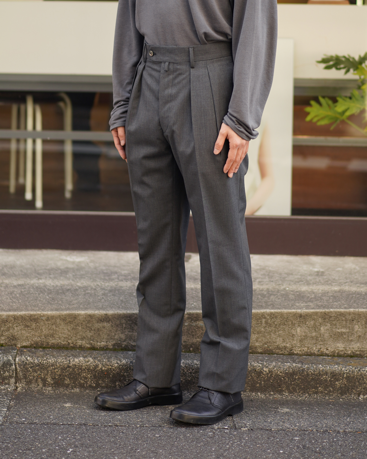 Wool Poplin｜Slim Fit - Gray｜NEAT