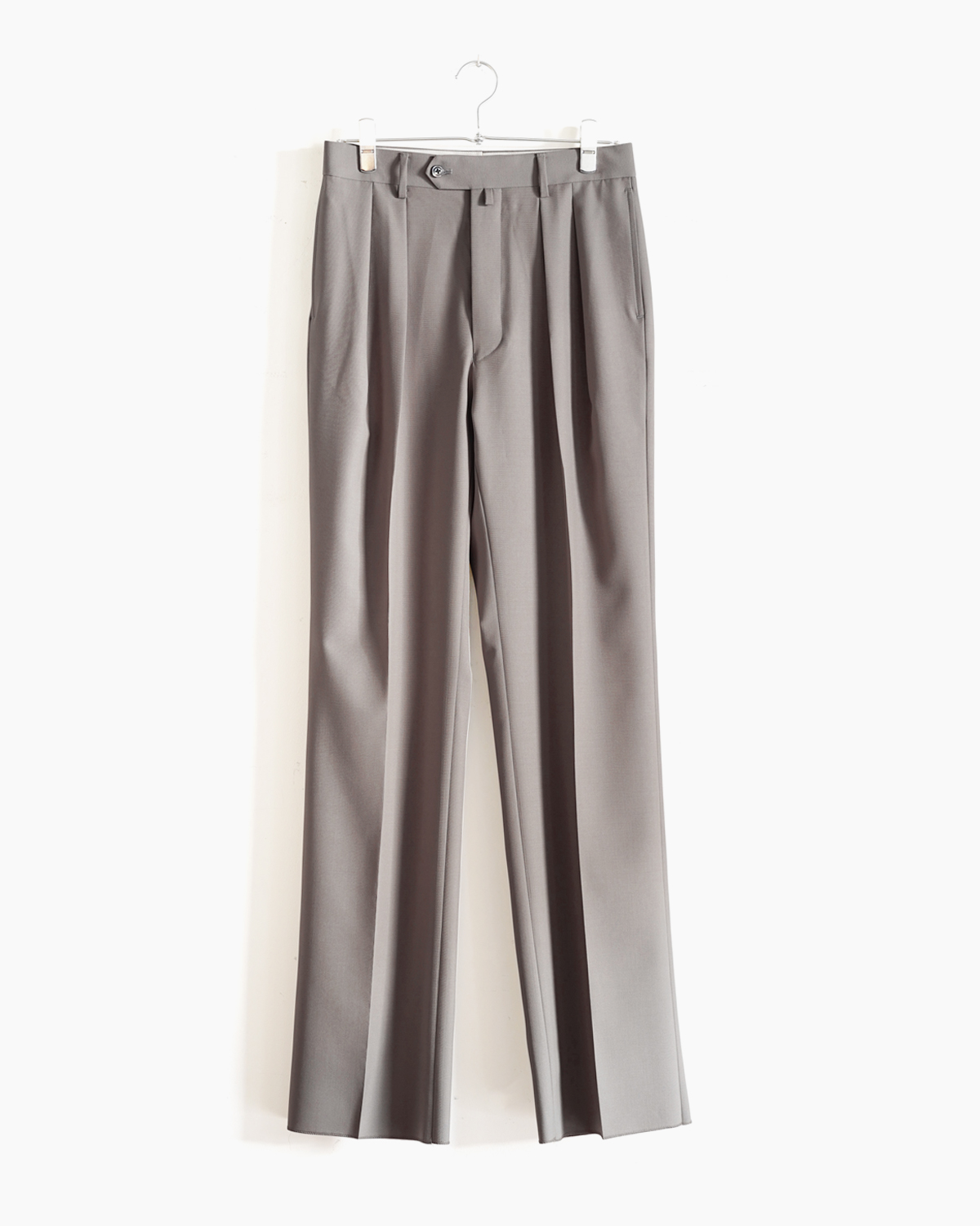 Wool Poplin｜Wide – Light Gray｜NEAT